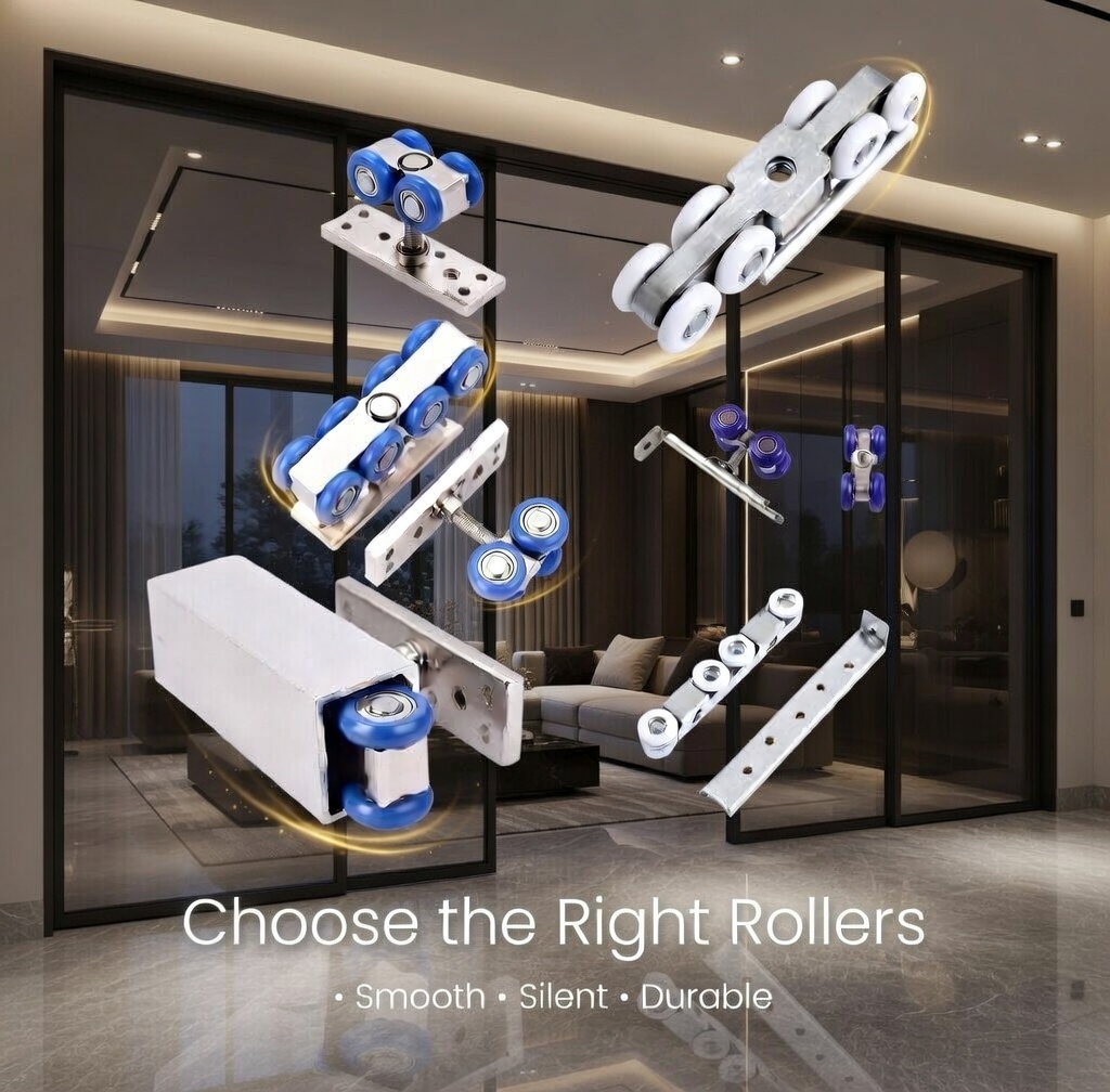  Hogyan válasszunk üreges tolóajtó görgőket 2026-ban: teljes körű vevői útmutató